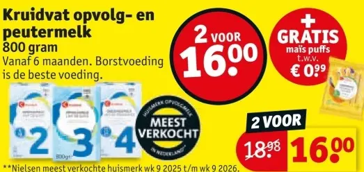 Aanbieding: Kruidvat opvolg- en peutermelk
