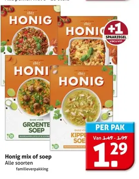 Aanbieding: Honig mix of soep