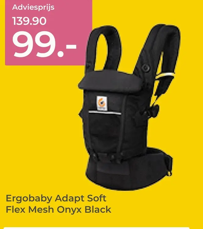 Aanbieding: Ergobaby Adapt Soft Flex Mesh Onyx Black