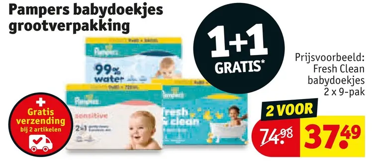 Aanbieding: Babydoekjes grootverpakking