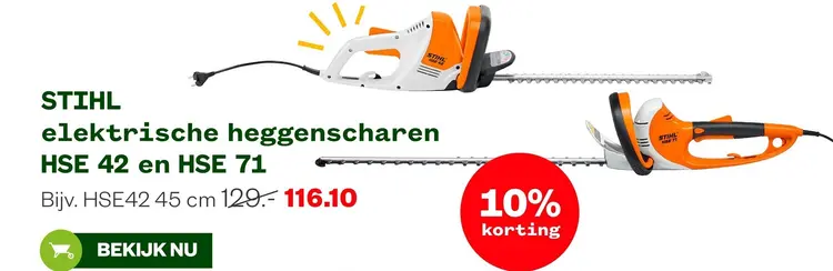 Aanbieding: Elektrische heggenscharen HSE 42 en HSE 71