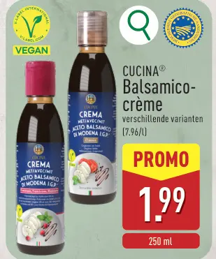 Promotie: Balsamico-crème