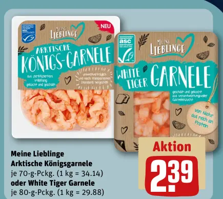 Aanbieding: Arktische Königsgarnele oder White Tiger Garn