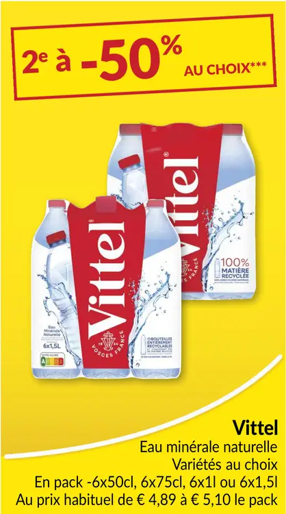 Offre: Eau minérale naturelle