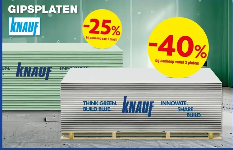 Promotie: Gipsplaten