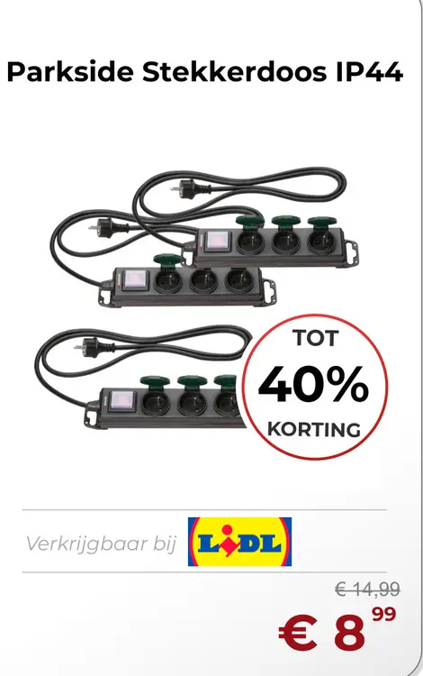 Aanbieding: Stekkerdoos IP44