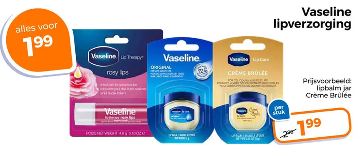 Aanbieding: Vaseline lipverzorging