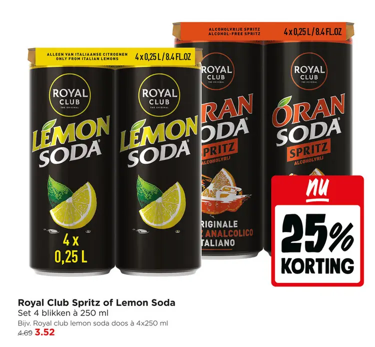 Aanbieding: Spritz of Lemon Soda