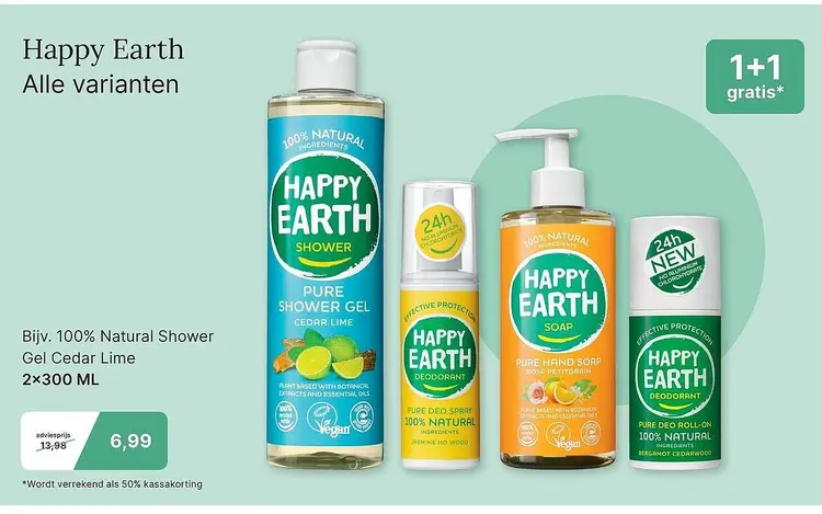 Aanbieding: Happy Earth Alle varianten