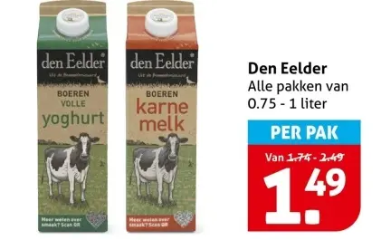 Aanbieding: Boeren Volle Yoghurt & Boeren Karnemelk