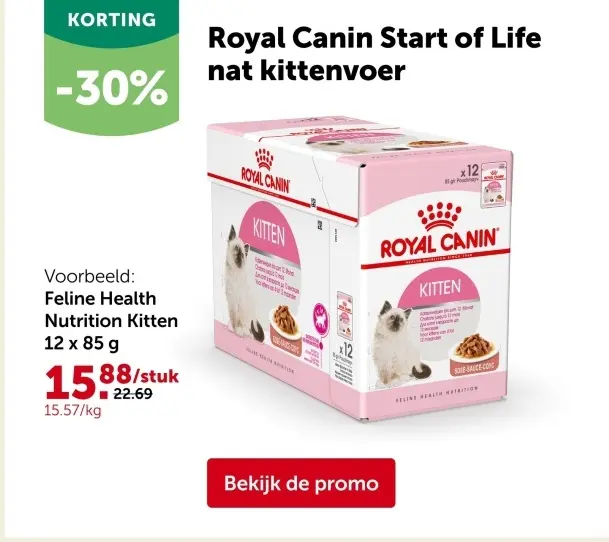 Promotie: Royal Canin Start of Life nat kittenvoer