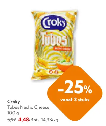 Promotie: Tubes Nacho Cheese