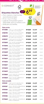 Offre: Etiquettes blanches