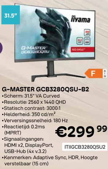 Aanbieding: G-master gcb3280qsu-b2