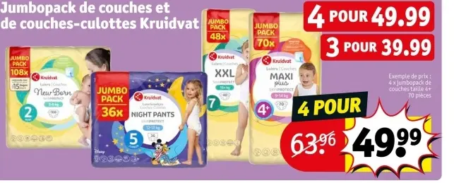 Offre: Jumbopack de couches et de couches-culottes