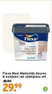 Aanbieding: Flexa Mooi Makkelijk deuren & kozijnen lak zijdeglans wit 750 ml