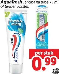 Aanbieding: Tandpasta tube of tandenborstel