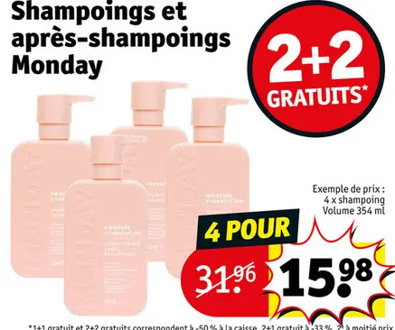 Offre: Shampoings et après-shampoings