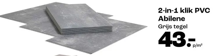 Promotie: 2-in-1 klik PVC Abilene