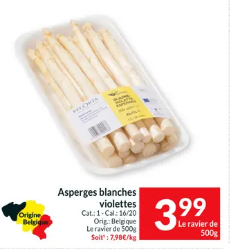 Offre: Asperges blanches violettes