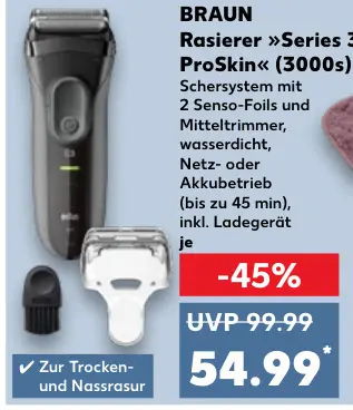 Aanbieding: Rasierer "Series 3 ProSkin" (3000s)