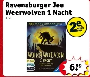 Offre: Jeu Weerwolven 1 Nacht