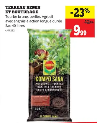 Offre: Terreau semis et bouturage