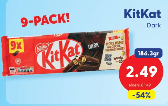 Aanbieding: KitKat Dark