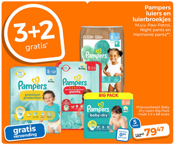 Aanbieding: Pampers luiers en luierbroekjes