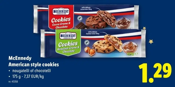 Promotie: American style cookies