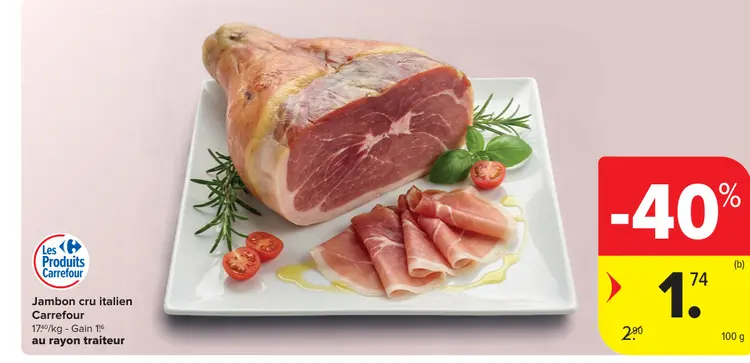 Offre: Jambon cru italien