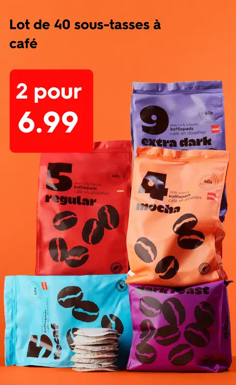 Offre: lot de 40 sous-tasses a cafe