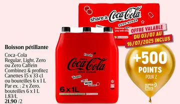 Offre: Boisson pétillante