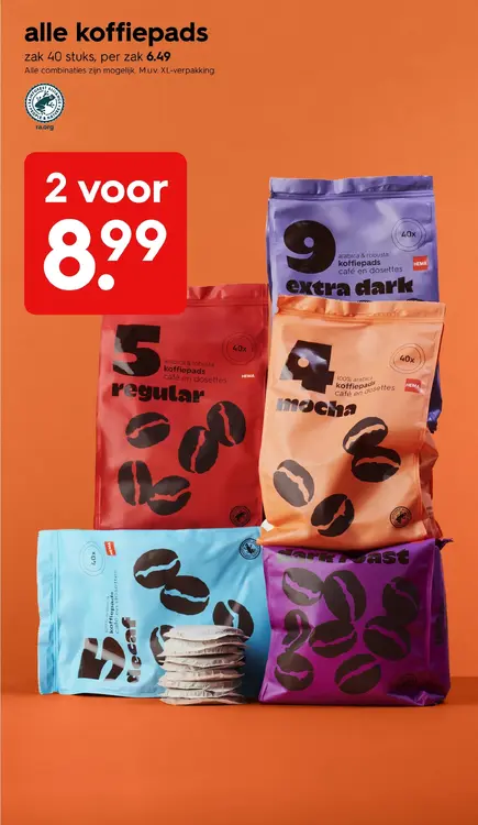 Aanbieding: koffiepads