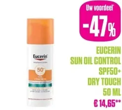 Promotie: Eucerin Sun Oil Control SPF50+ Dry Touch
