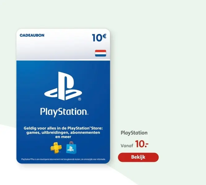 Aanbieding: PlayStation Cadeaubon