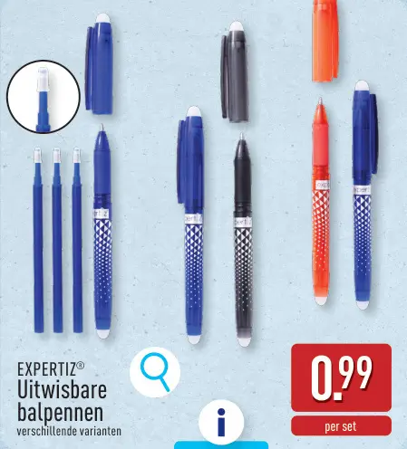 Promotie: Uitwisbare balpennen