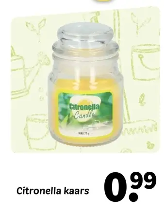 Aanbieding: Citronella kaars