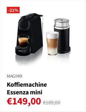 Aanbieding: MAGIMIX Koffiemachine - Essenza mini - Zwart 