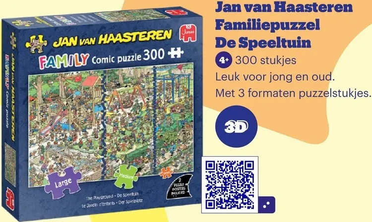 Promotie: Familiepuzzel De Speeltuin
