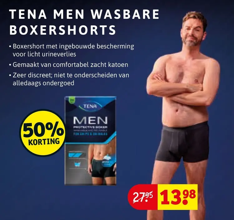 Aanbieding: Wasbare boxershorts