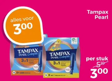 Aanbieding: Tampax Pearl