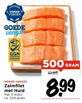 Aanbieding: Zalmfilet met Huid