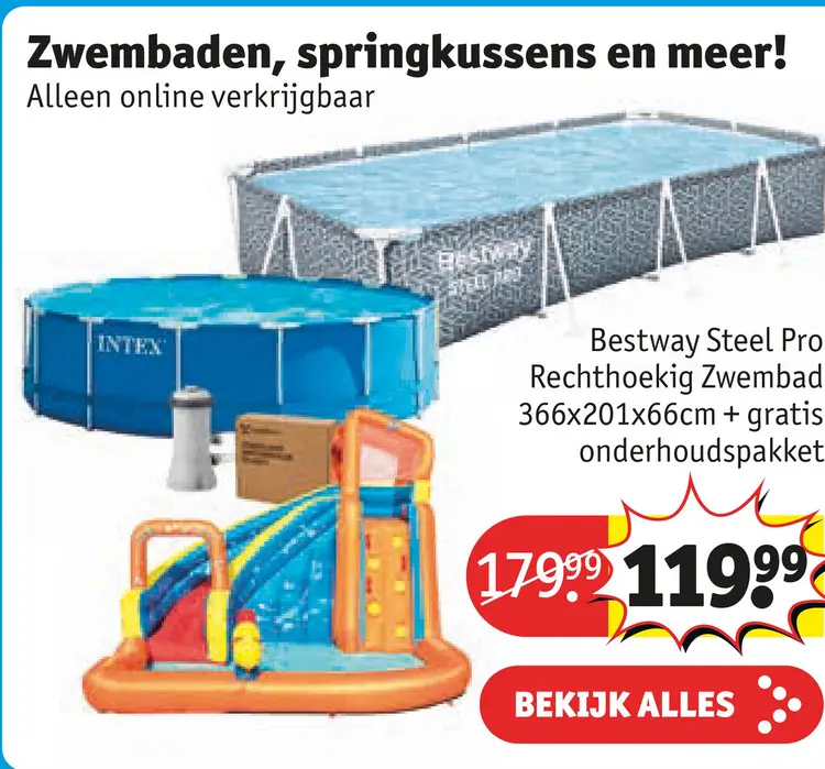 Aanbieding: Steel Pro Rechthoekig Zwembad