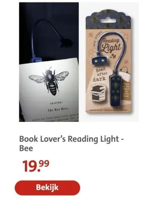 Aanbieding: Book Lover's Reading Light - Bee