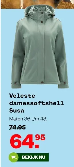 Aanbieding: Veleste damessoftshell Susa