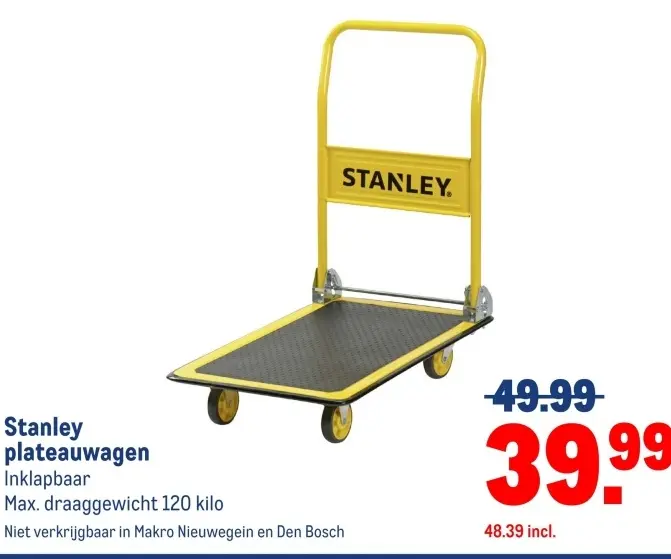 Aanbieding: plateauwagen