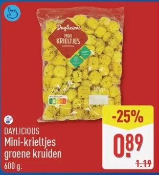Aanbieding: Mini-krieltjes groene kruiden