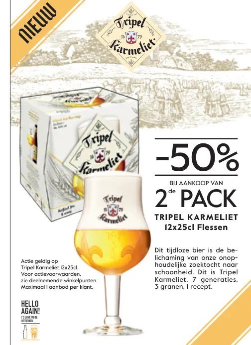 Promotie: Tripel Karmeliet