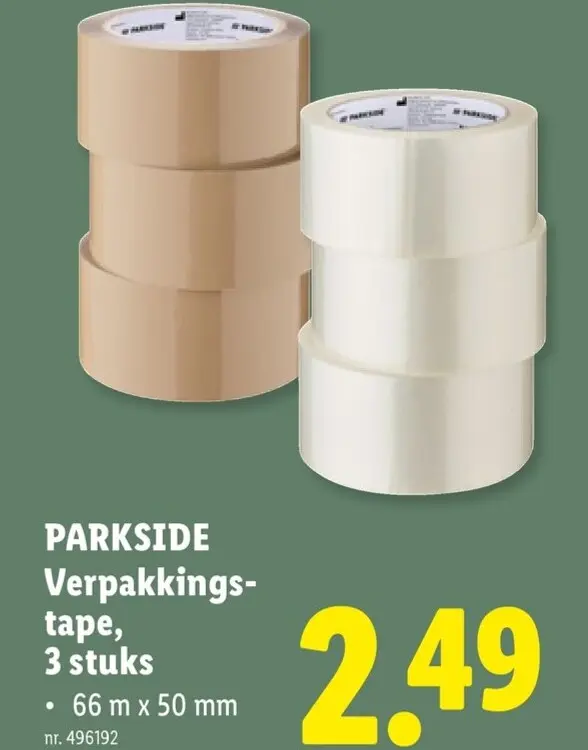 Promotie: Verpakkingstape